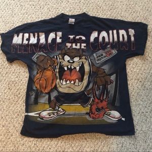Vintage 1997 Looney Toons Taz Basketball Piece